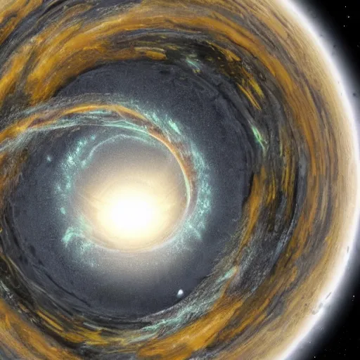Image similar to a black hole dematerializing planet earth