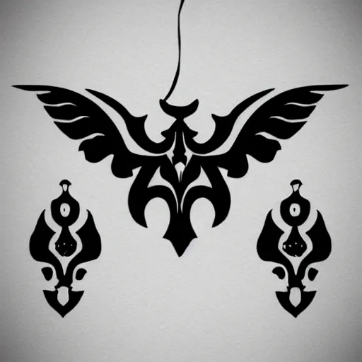 Image similar to a small vector tattoo design. gothic.