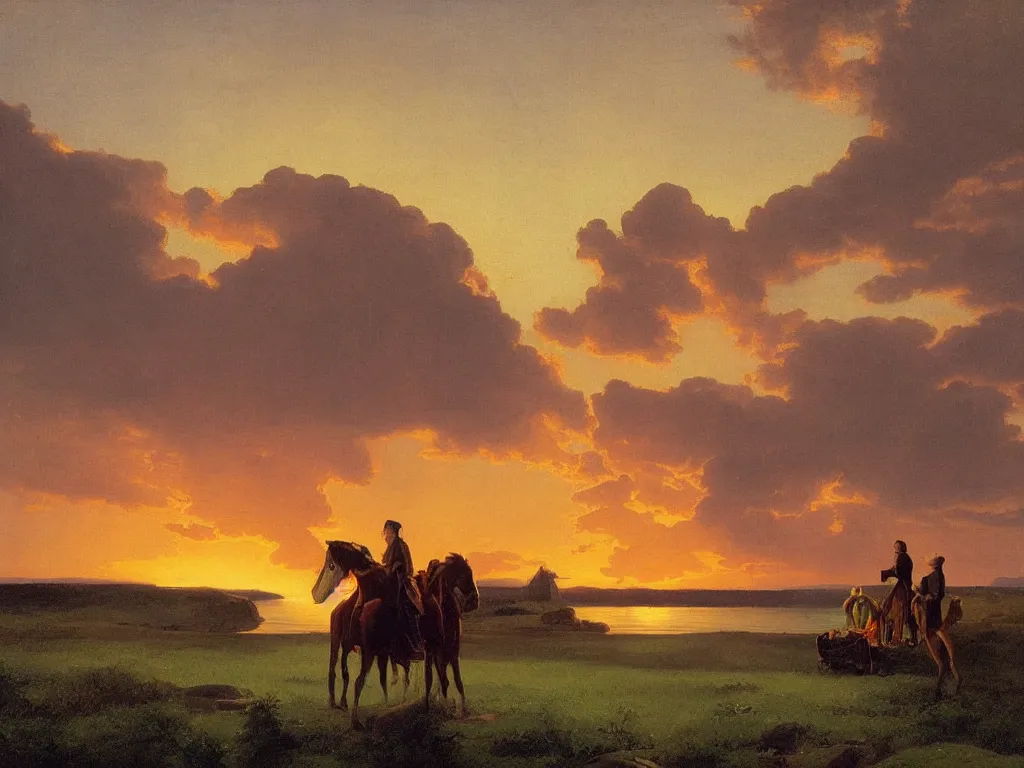 Image similar to 🌅 by george caleb bingham