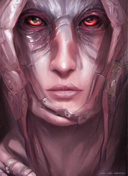 Image similar to fantasy painting of a beholder, portrait, oil painting, artgerm, dnd, rpg