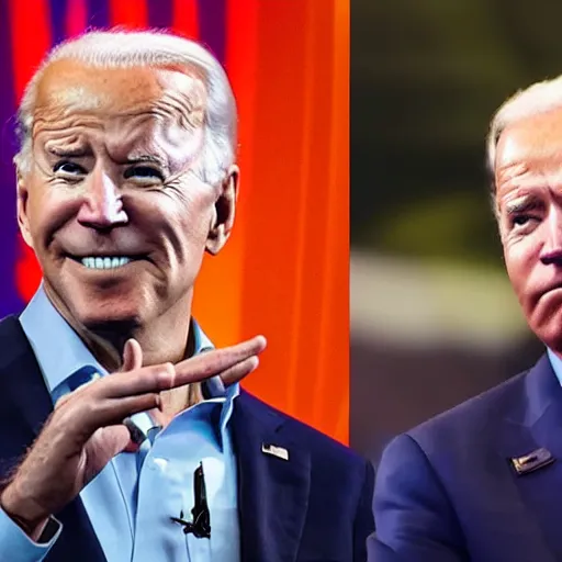 Prompt: Joe Biden loses a fortnite game, gets angry and throws his controller, breaks it