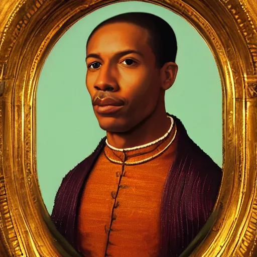 Prompt: a renaissance style portrait painting of steve lacy