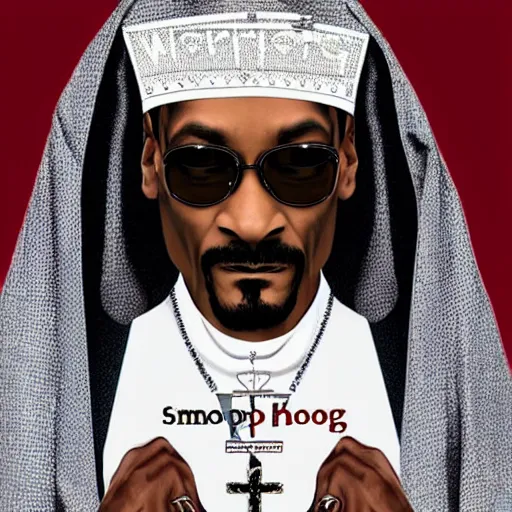 Prompt: Snoop Dogg as pope