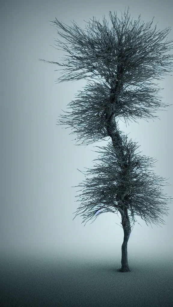 Image similar to tree by baars, ingrid, octane render, 4 k, 8 k, ( sharp ), very very beautiful, stunning, twisted, vanishing, transparent, ethereal