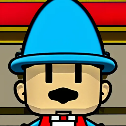 Image similar to walter white in paper mario