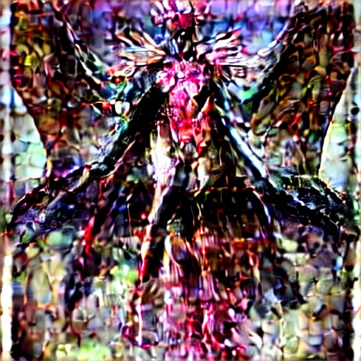 Image similar to cyber dragon angel pimp