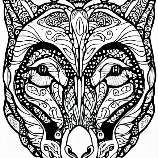 Image similar to cute animals, coloring book, outline art, digital art, drawing, simplistic