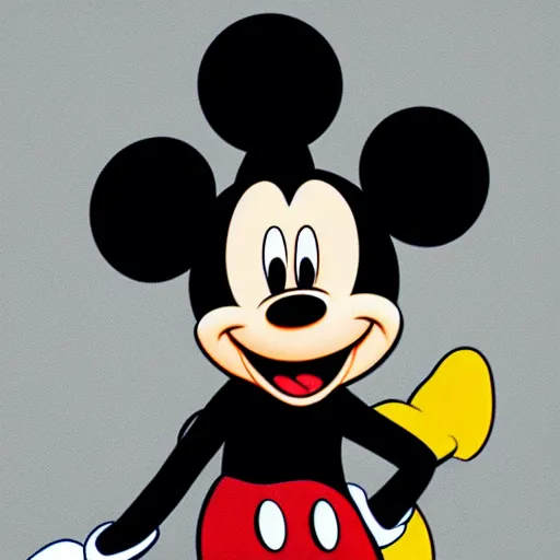 Prompt: mickey mouse is the terminator,