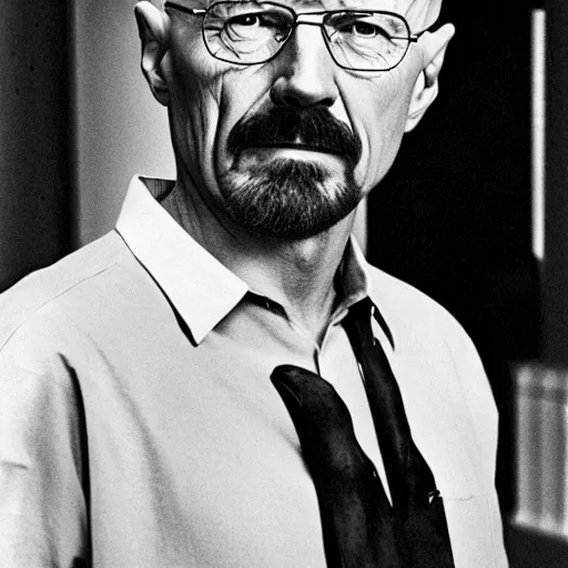 Prompt: photograph of walter white