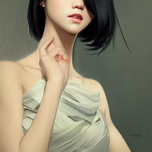 Prompt: shining nikki, qin yi, male, chinese, black hair, short hair, mark under right eye, elegant, highly detailed, sharp focus, artstation, digital painting, by artgerm and greg rutkowski and alphonse mucha