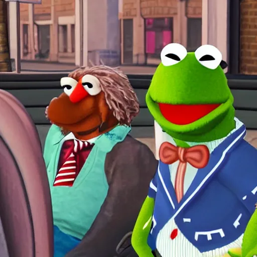 Image similar to muppets as characters in gta 5