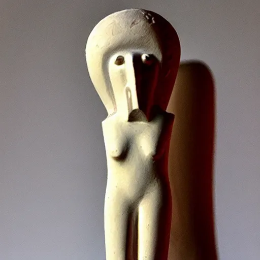 Image similar to cycladic figurine