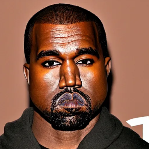 Prompt: kanye west with white skin
