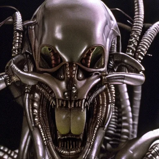 Image similar to film still of saul goodman as ripley in alien, by giger, detailed