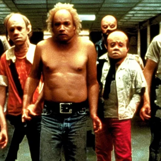 Prompt: scene from dawn of the dead but with midgets