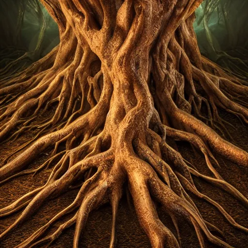 Prompt: full body pose, hyperrealistic photograph of roots of a tree made of bodies, dim volumetric lighting, 8 k, octane beautifully detailed render, extremely hyper detailed, intricate, epic composition, cinematic lighting, masterpiece, trending on artstation, very very detailed, stunning, hdr, smooth, sharp focus, high resolution, award, winning photo, dslr, 5 0 mm