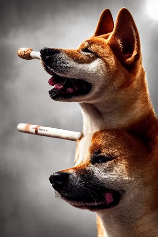 Image similar to 📷 shiba _ inu wielding baseball _ bat, canine photography, dramatic shot, very detailed, 4 k ✨