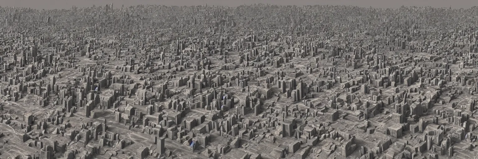 Image similar to Rendering of a Martian city