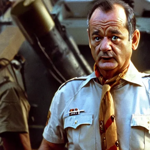 Prompt: bill murray in universal soldiers