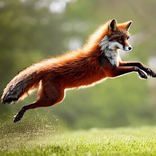 Image similar to the quick brown fox jumps over the lazy dog, 4k ultra realistic photo