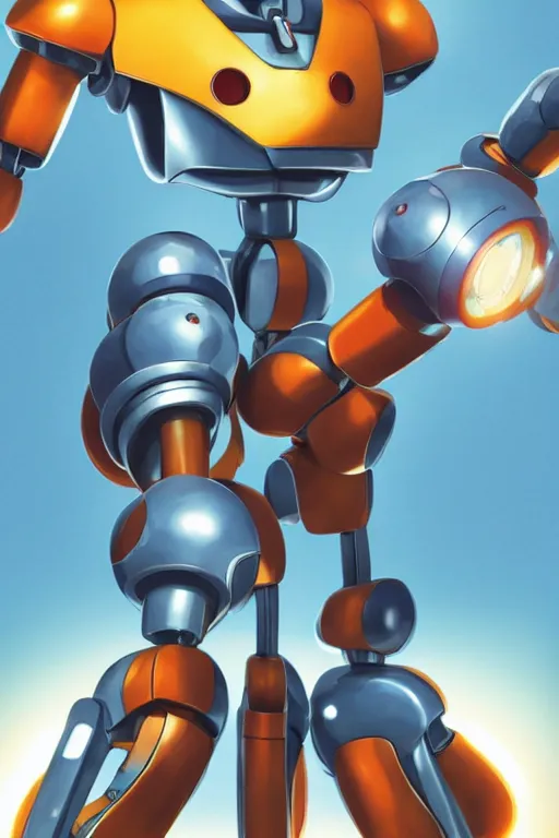 Image similar to metabots medabots medarotto medarot robot minimalist comics, behance hd by jesper ejsing, by rhads, makoto shinkai and lois van baarle, ilya kuvshinov, rossdraws global illumination ray tracing hdr radiating a glowing aura