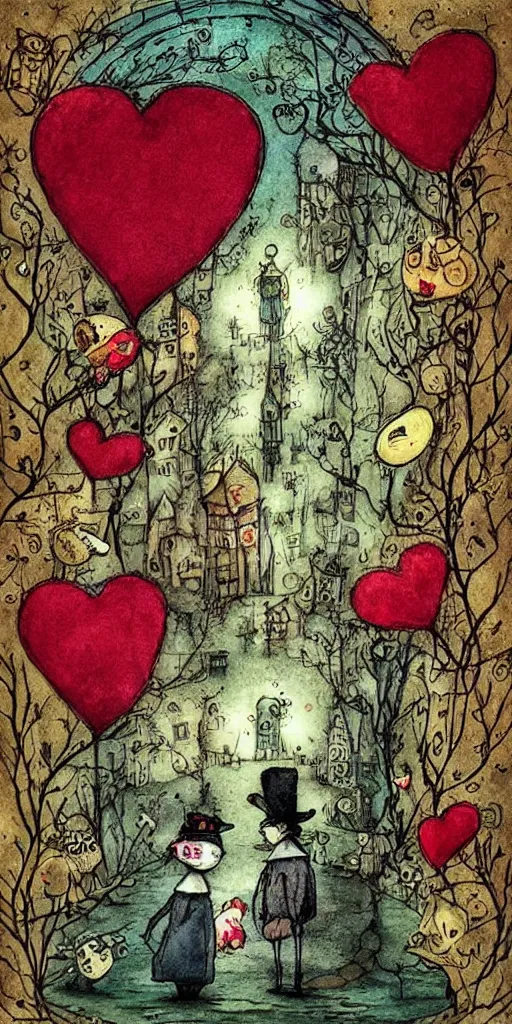 Image similar to a valentine's day scene by alexander jansson