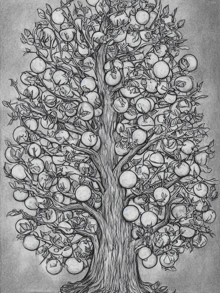 how to draw mango tree|mango tree drawing - YouTube