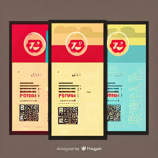 Prompt: square flyer design with bright and colourful vintage typographic japanese katakana, layout design, illustrator vector graphics