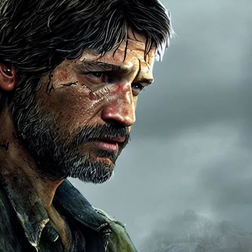 Image similar to Nikolaj Coster-Waldau as Joel in The Last Of Us