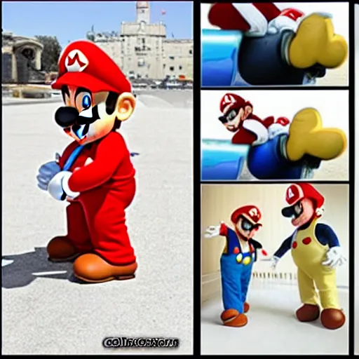 Prompt: Mario in real life