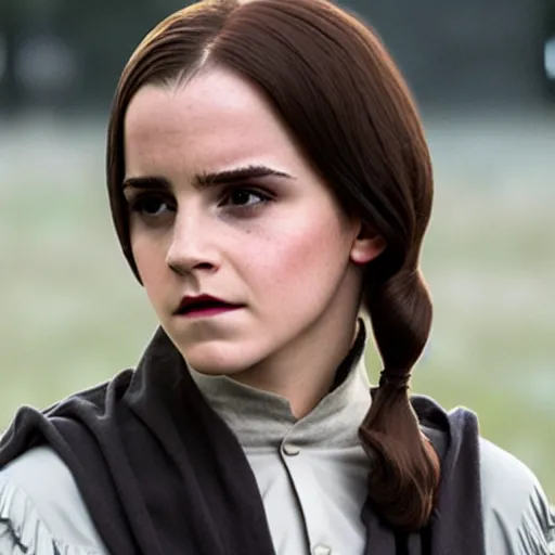 Image similar to Emma Watson playing as Severus Snape