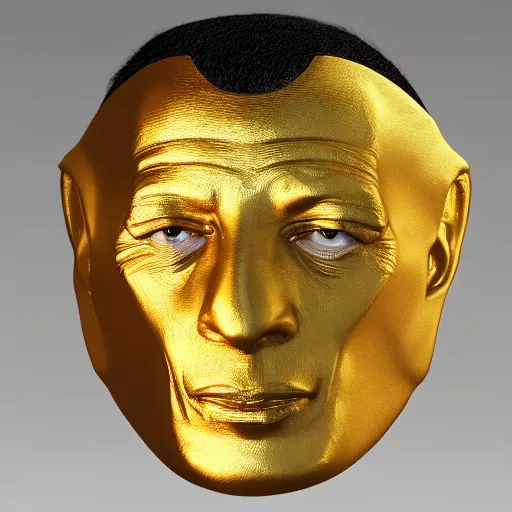 Image similar to hyperrealistic dslr film still of jeff goldblum disguised as gold doubloon, stunning 8 k octane comprehensive 3 d render, inspired by istvan sandorfi & greg rutkowski & unreal engine, perfect symmetry, dim volumetric cinematic lighting, extremely hyper - detailed, incredibly real lifelike attributes & flesh texture, intricate, masterpiece, artstation, stunning