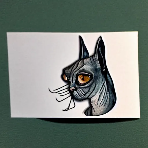 Prompt: sphinx cat sticker,