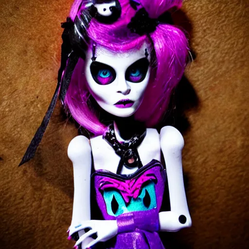 Image similar to monster high haunt couture doll, photography, hd, award winning photo.