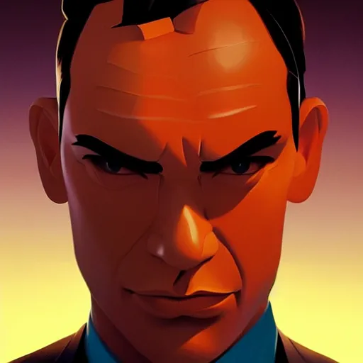 Image similar to face icon stylized minimalist agent 0 0 7, loftis, cory behance hd by jesper ejsing, by rhads, makoto shinkai and lois van baarle, ilya kuvshinov, rossdraws global illumination