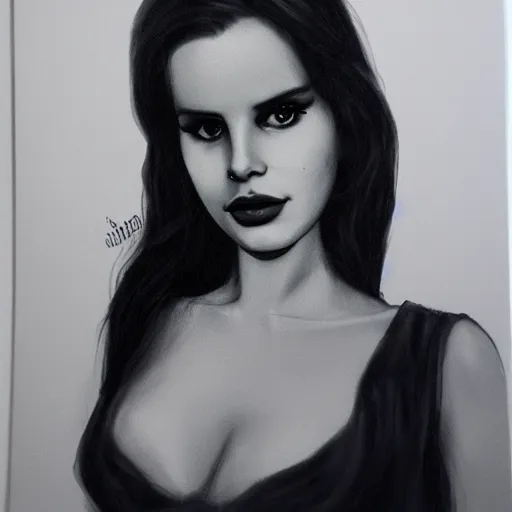 Image similar to Lana del rey portrait, photorealistic, studio