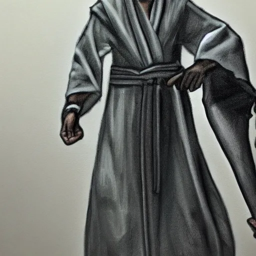 Image similar to Cultist trying on robes that are too small, photorealistic, hyper realism, trending on art station