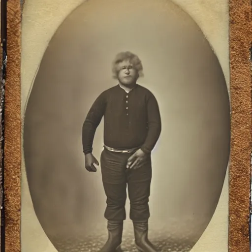 Image similar to tintype of big foot