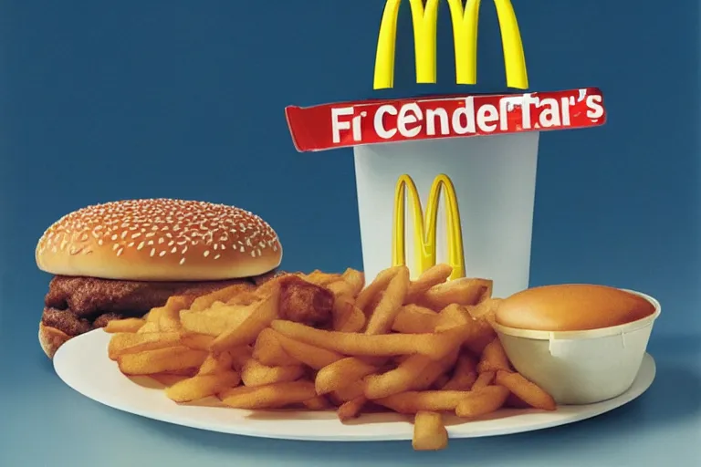 Image similar to mcdonalds centaur meal, y 2 k cybercore, advertisement photo