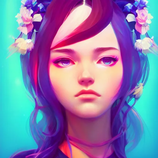 Image similar to portrait of a beautiful hippie, art by lois van baarle and ross tran and sam yang and ilya kuvshinov and guweiz, digital art, high detail, sharp focus, unreal engine 5, trending on artstation, deviantart, pinterest, 4 k uhd image