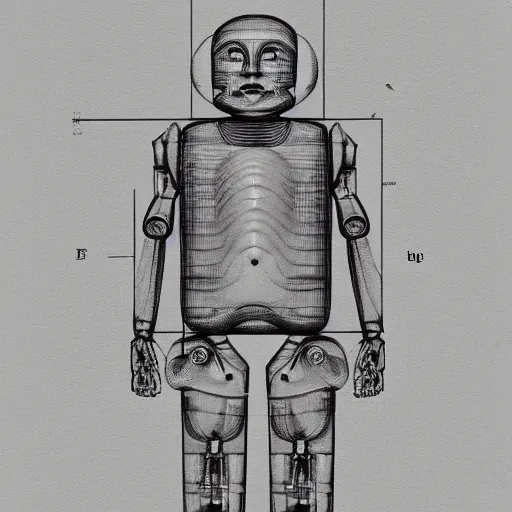 Designing a humanoid robot is easy with ruler tools by viciaia