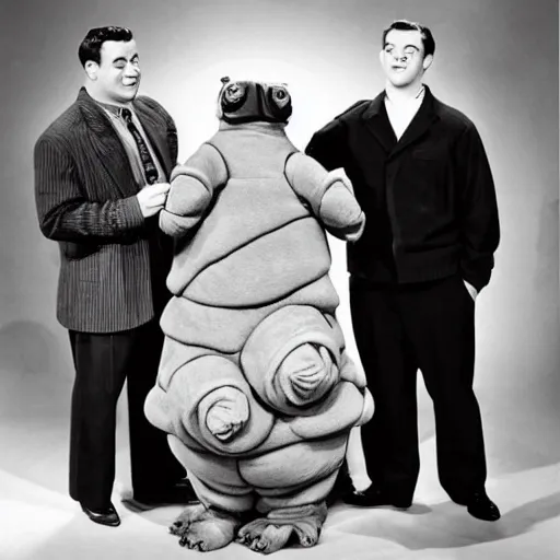 Prompt: 5 0 s family sitcom about giant tardigrades wearing clothes. no actual humans are on the show