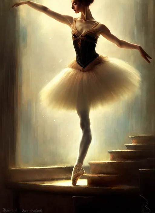 Image similar to prima ballerina by bayard wu, anna podedworna, gaston bussiere, greg rutkowski