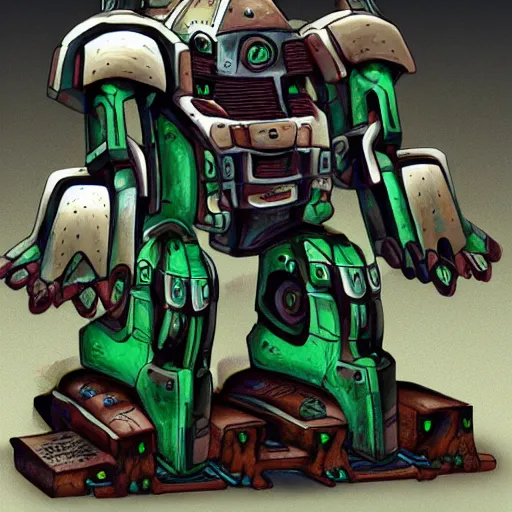 Prompt: celtic mecha