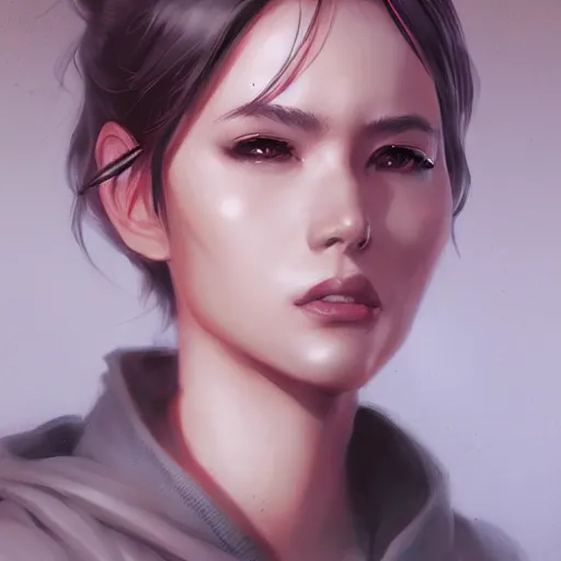 Prompt: a portrait in the style of artgerm and greg rutkowski.