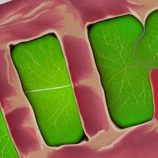 Image similar to highly - detailed, high - res, close up of plant cell