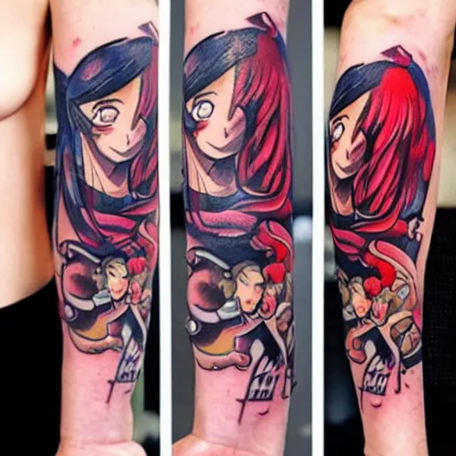 Image similar to anime tattoo