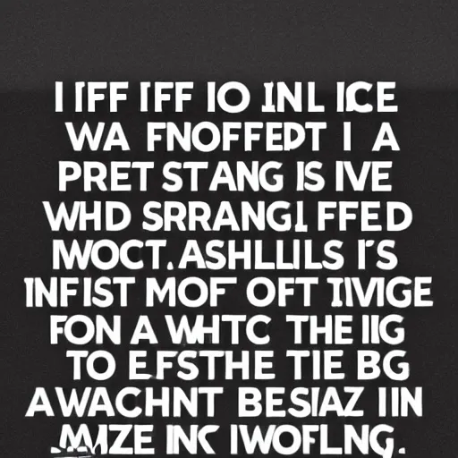 Prompt: if i could live in a perfect world where nothing would be strange and nothing would be spoiled, could that be easy to arrange?