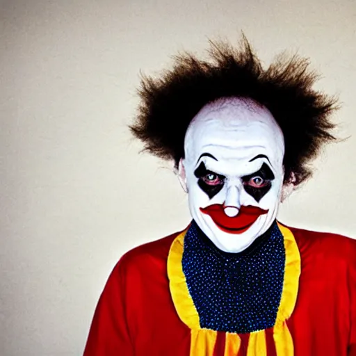 Prompt: photo of a clown