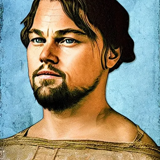 Prompt: leonardo dicaprio as leonardo da vinci